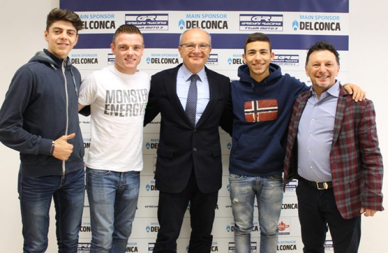 Del Conca punta su Bastianini e Di Giannantonio e diventa main sponsor del Gresini Racing Team Moto3