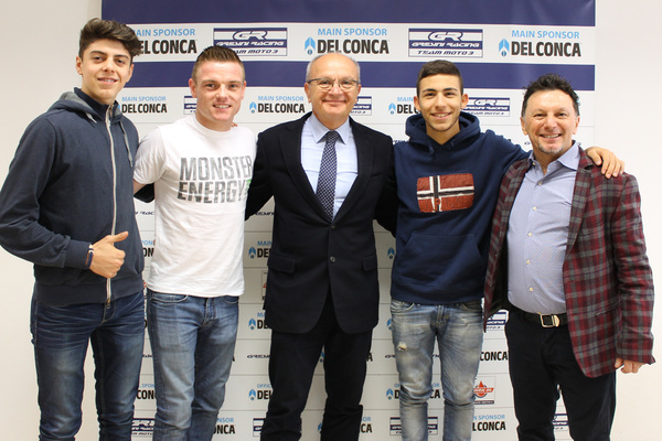 Del Conca Joins Bastianini And Di Giannantonio Becoming Main Sponsor Of The Gresini Racing Team Moto3 - Gresini Racing