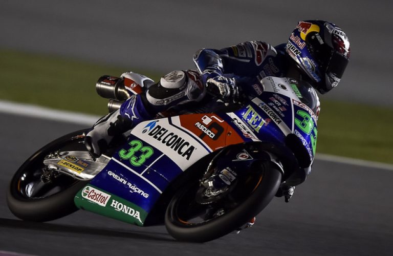 First Night Of Free Practice For Gresini Racing Team Moto3 Duo In Qatar