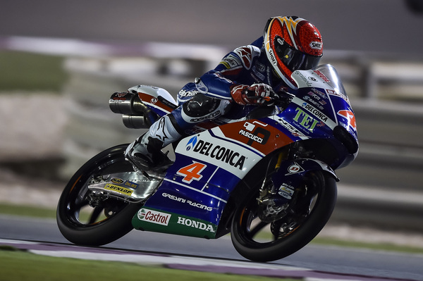 Prima nottata di prove libere per la coppia del Gresini Racing Team Moto3 in Qatar - Gresini Racing