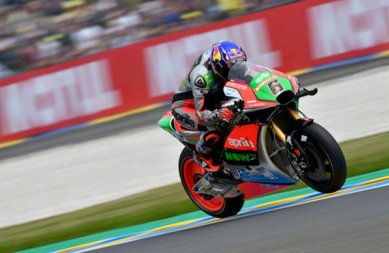 Aprilia in sesta e settima fila con Bradl e Bautista nelle qualifiche di Le Mans