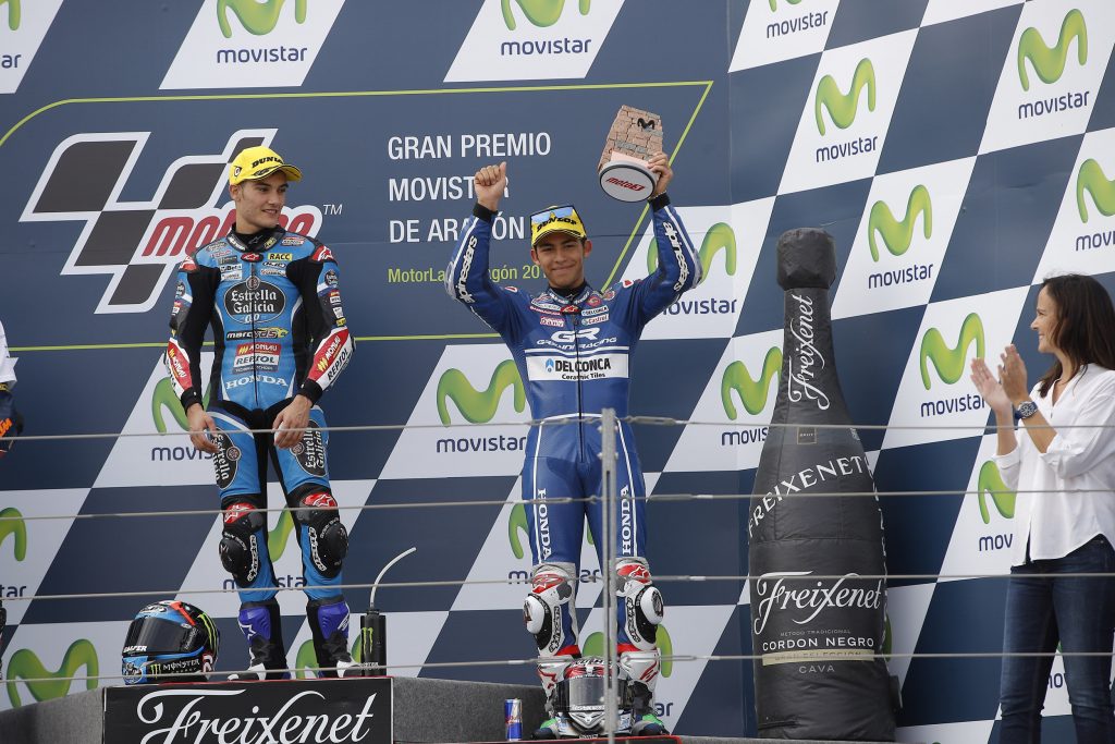 Bastianini and ‘Diggia’ take third and fourth in exciting Aragon shootout - Gresini Racing