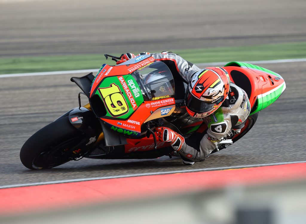 Good start for Aprilia at Aragon with Bradl and Bautista just out of the top 10 - Gresini Racing