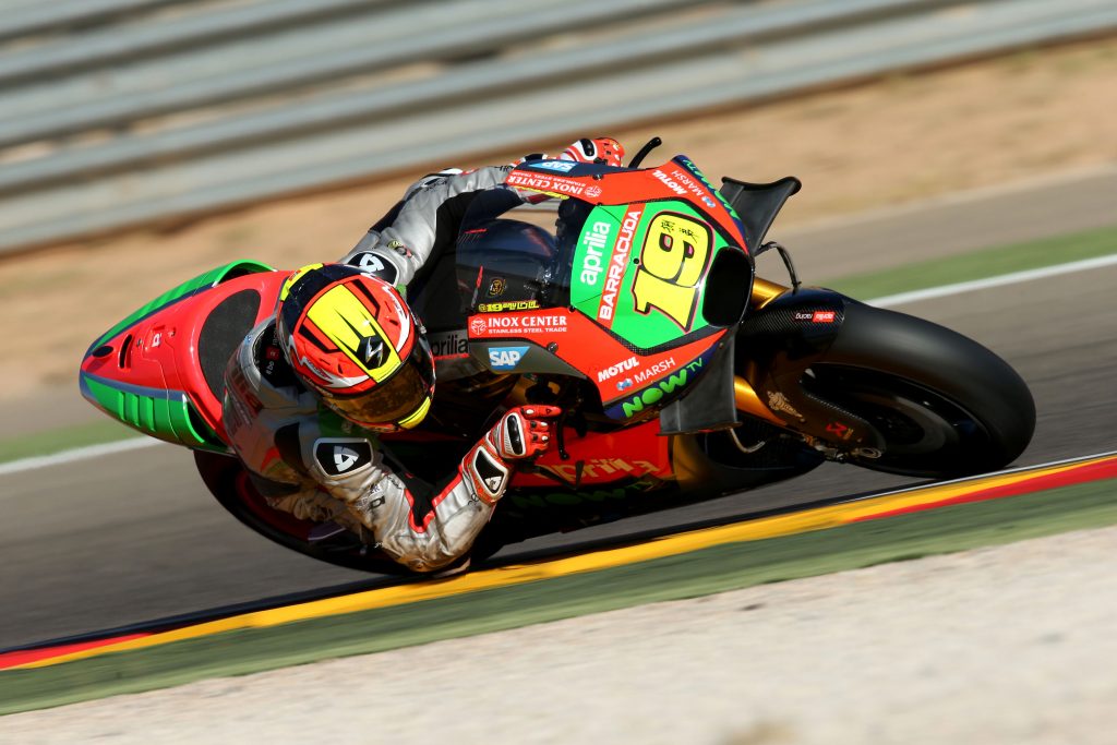 Aprilia continues to improve at Aragon: Q2 and fourth row for Bradl, fifth row for Bautista - Gresini Racing