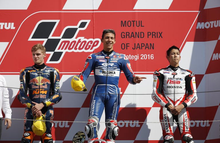 Spectacular last-gasp victory for Bastianini at Motegi. Strong race for Di Giannantonio, fifth