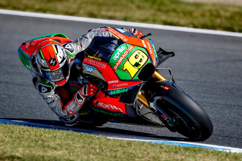 After the double Top Ten at Motegi Aprilia is en route to Australia to confirm the progress the RS-GP machines have made - Gresini Racing