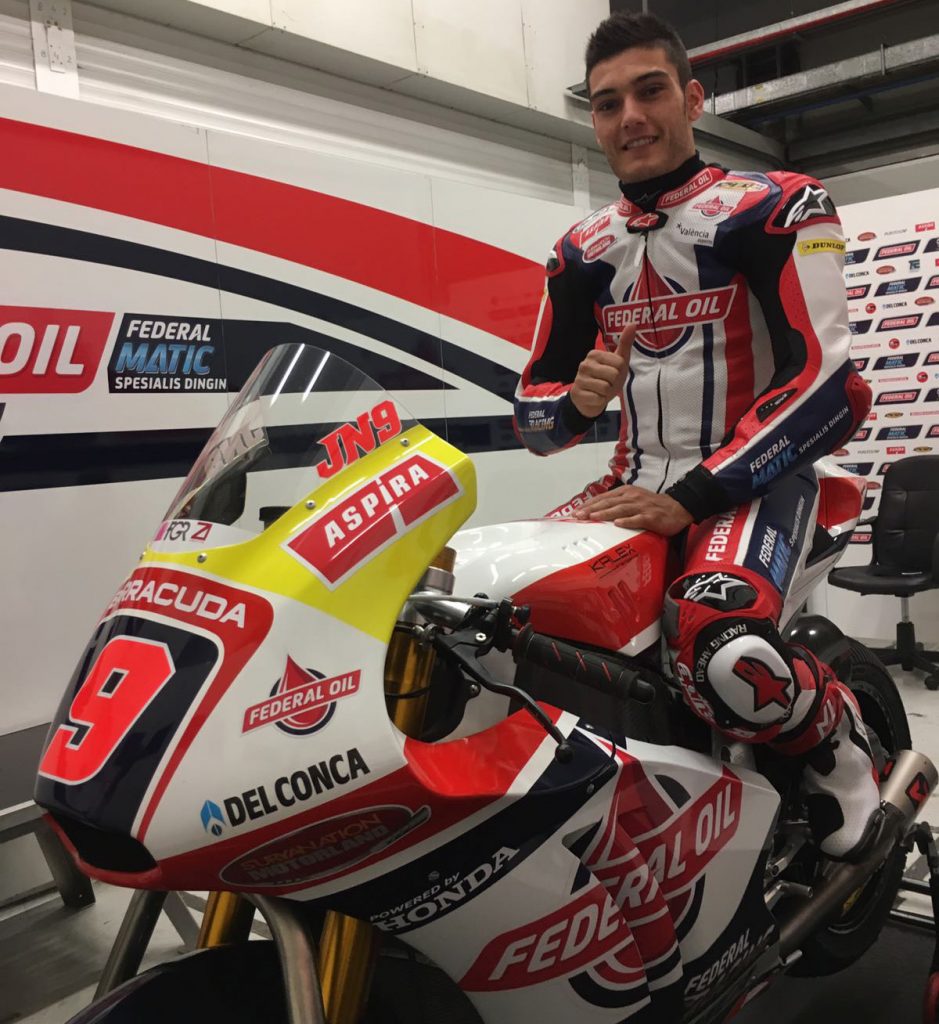 Positive debut for Jorge Navarro aboard the Team Federal Oil Gresini Moto2 Kalex - Gresini Racing