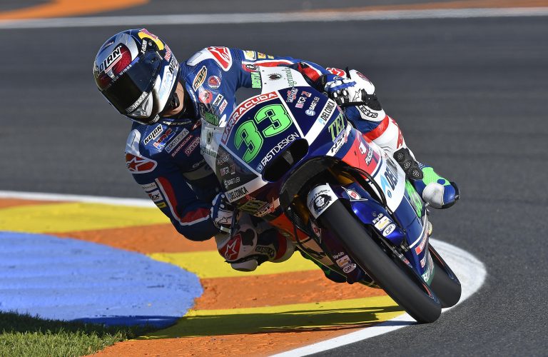 Bastianini on top as he returns to competition in Valencia. Di Giannantonio looks to improve