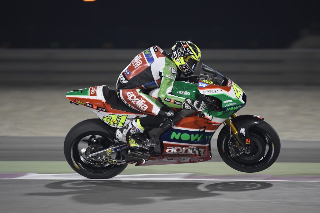 APRILIA IS FIFTH ON THE SECOND DAY OF MOTOGP TESTS IN QATAR - Gresini Racing