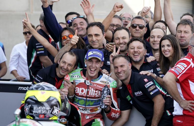 ALEIX ESPARGARO’ PORTA L’APRILIA AL SESTO POSTO AD ARAGON