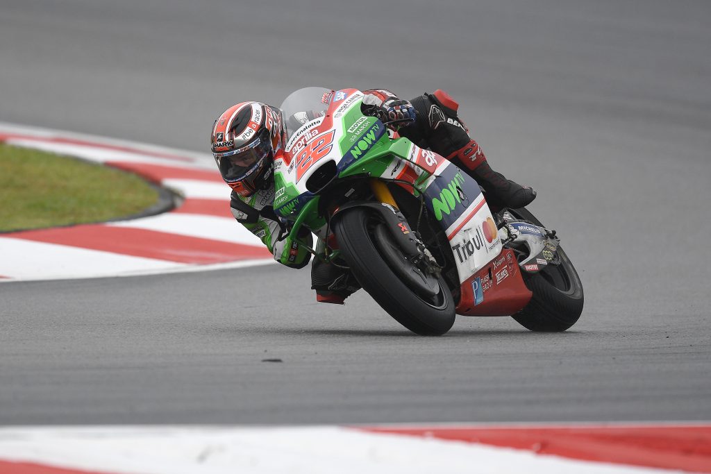 GOOD FEELING IN THE WET AT SEPANG FOR SAM LOWES - Gresini Racing