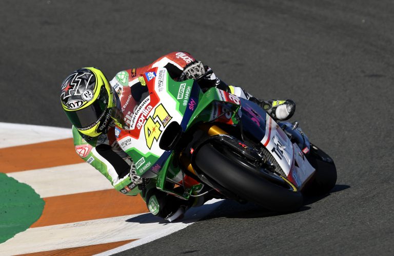 APRILIA, BELLA TERZA FILA CON ESPARGARO’