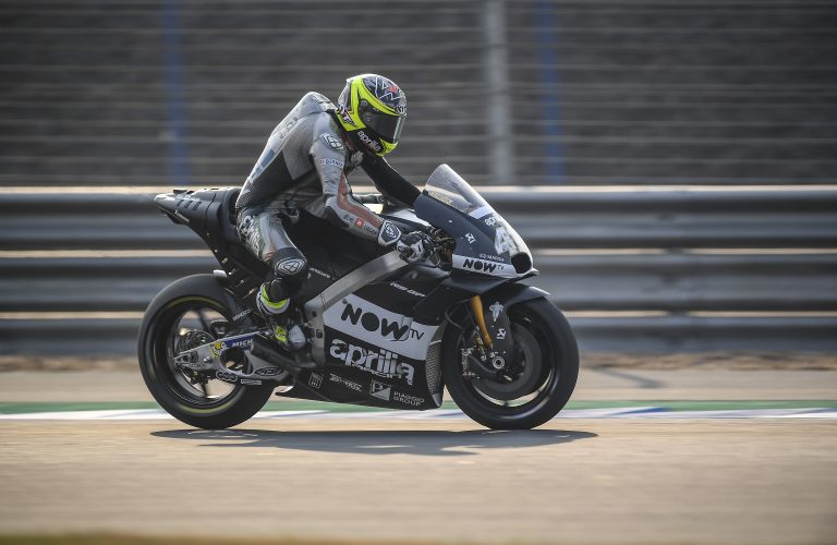 TEST FONDAMENTALI PER LO SVILUPPO DELLA APRILIA RS-GP 2018