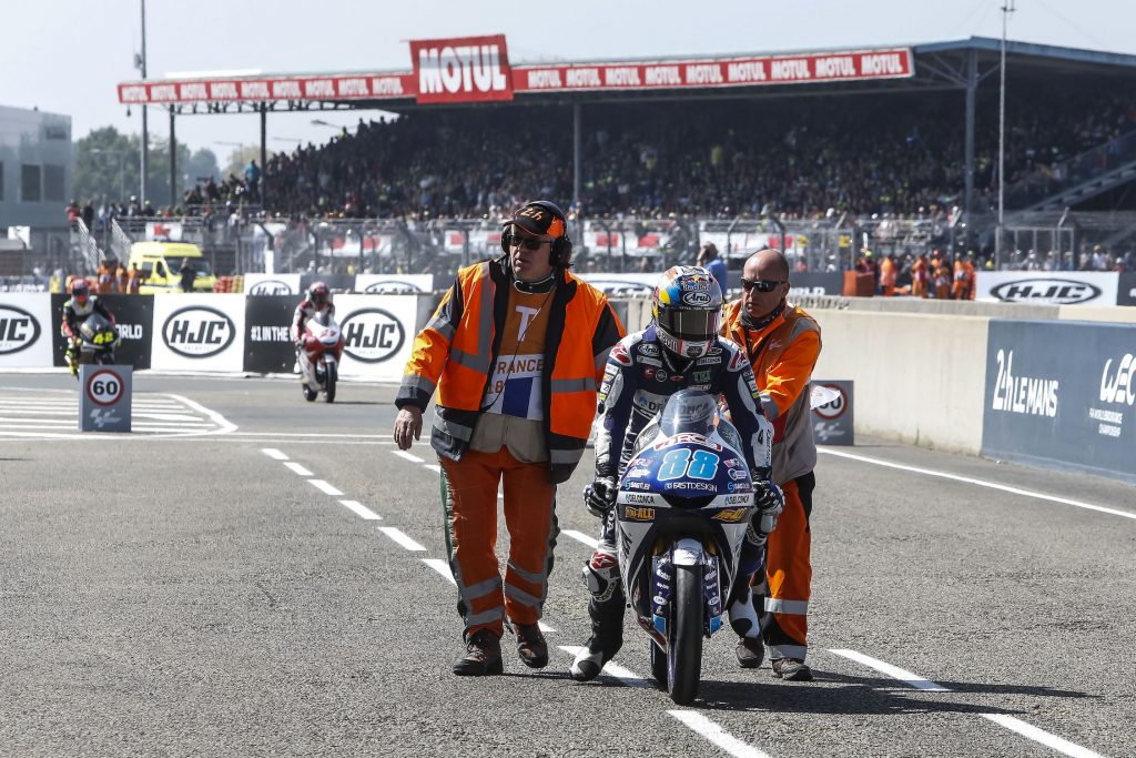 DI GIANNANTONIO FIRST AT THE CHEQUERED FLAG AT LE MANS    - Gresini Racing