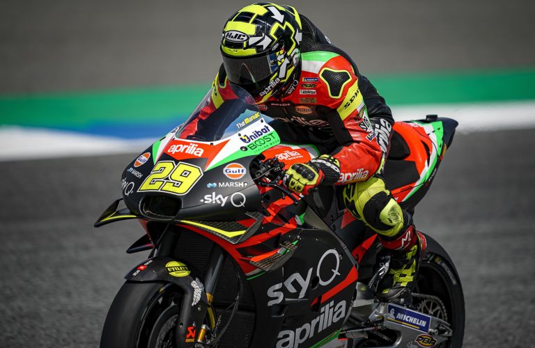 FOURTH AND SIXTH ROW FOR THE APRILIAS IN THE GP OF THAILAND