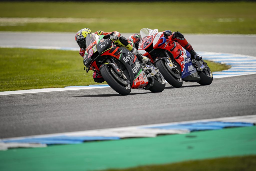 IN AUSTRALIA TWO APRILIAS IN THE TOP TEN WITH ANDREA SIXTH AND ALEIX TENTH - Gresini Racing