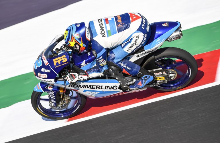 LOWSIDE AND SECOND PLACE FOR RODRIGO, ALCOBA LEARNS HIS WAY ROUND MISANO   