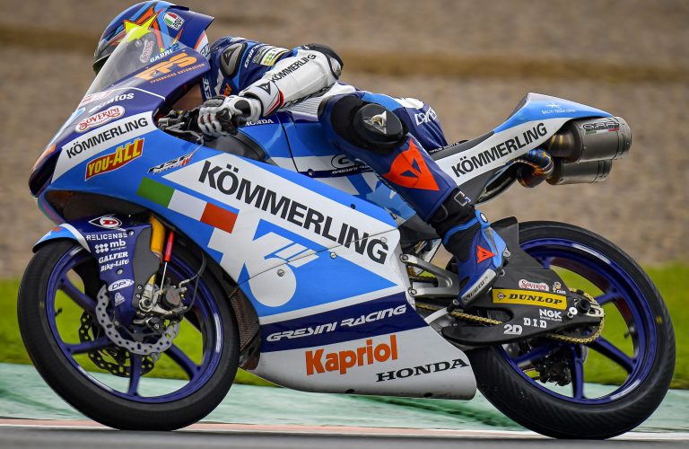 PIOGGIA E CADUTE: RODRIGO TROVA LA 4ª FILA NELL’EUROPEAN GP