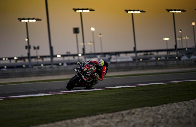 POSITIVE TEST AT LOSAIL FOR THE  APRILIA RACING TEAM GRESINI