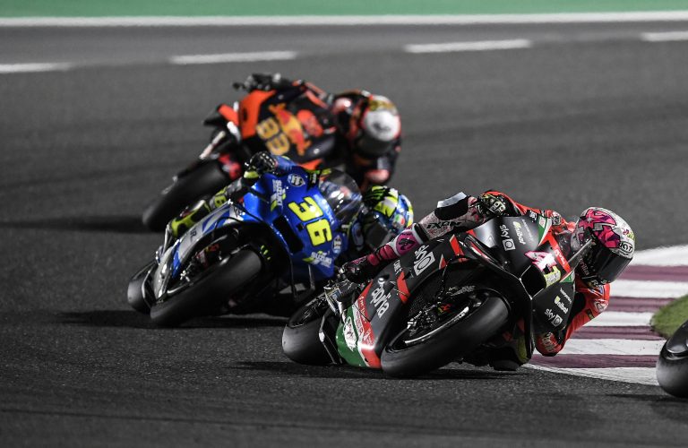 APRILIA ONCE AGAIN IN THE LEADING GROUP AND IN THE TOP 10 WITH ALEIX