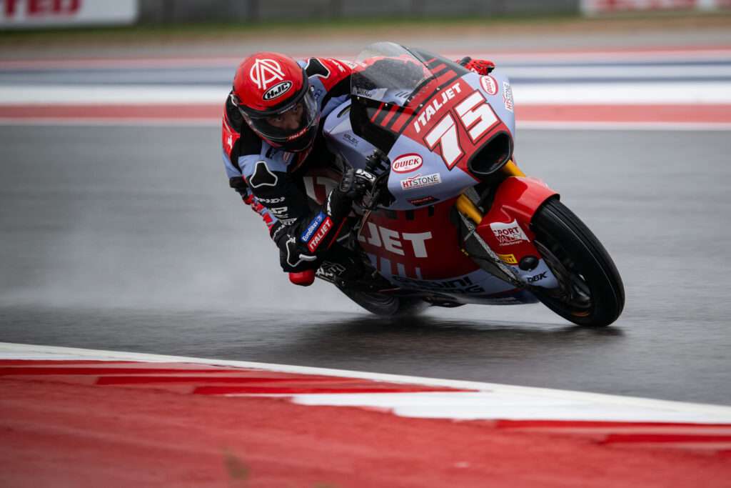 VENERDÌ COMPLICATO SOTTO LA PIOGGIA TEXANA - Gresini Racing