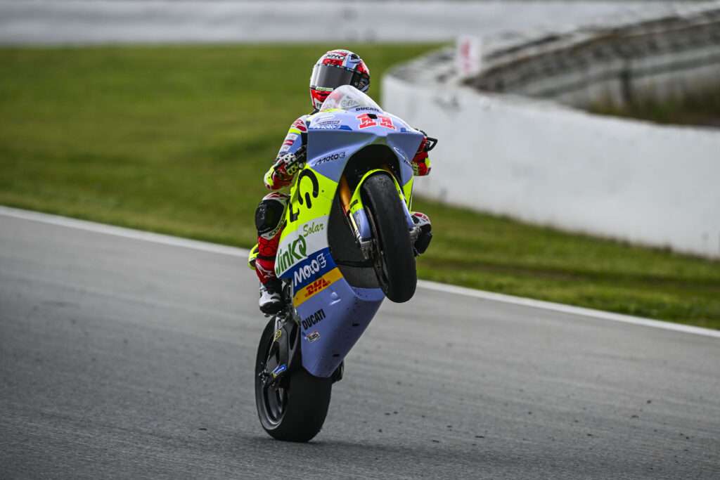 MotoE TEST: FERRARI CHIUDE I TEST AL COMANDO – SUA ANCHE LA SIMULAZIONE GARA - Gresini Racing