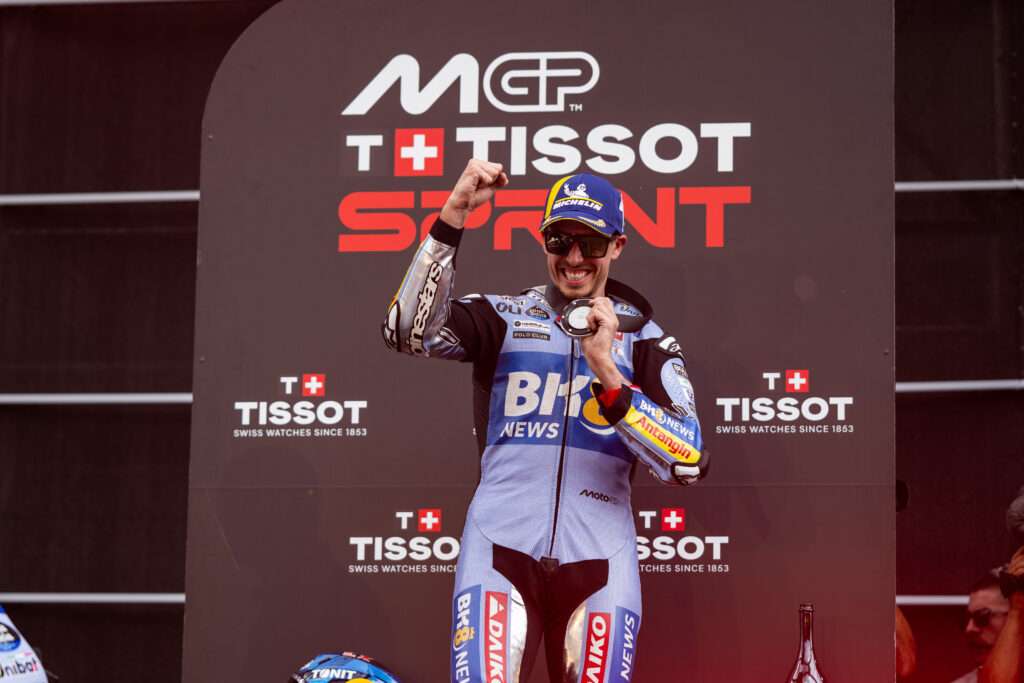 ALEX TORNA SUL PODIO, FERMIN 6º COL BRIVIDO - Gresini Racing
